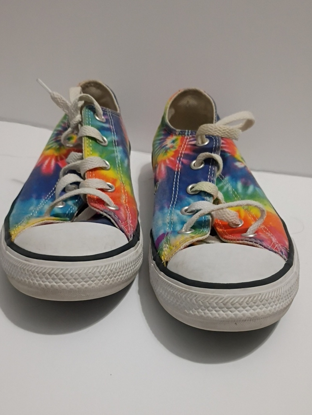 Kids Tie-Dye Converse Lace-Up Sneakers - Multicolor